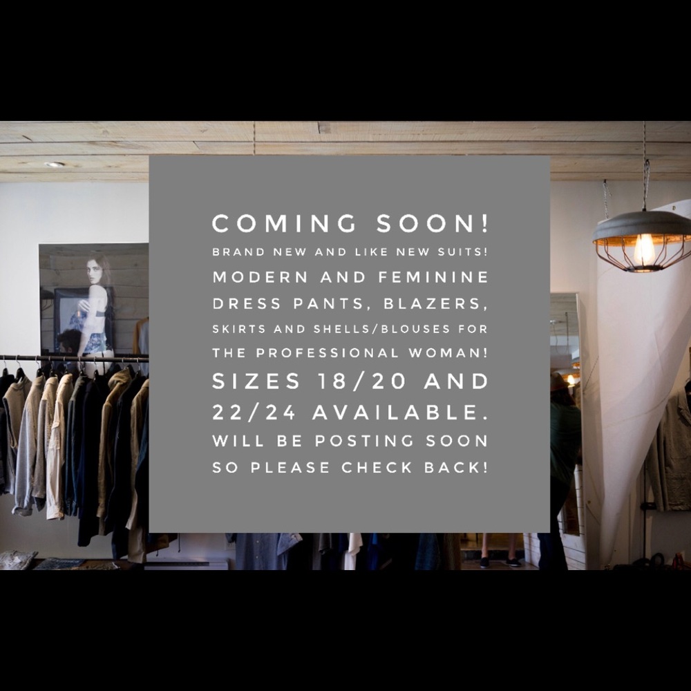 Women’s Suits Coming Soon!